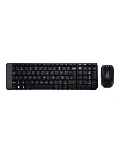 Buy 2.4 GHz Wireless Keyboard with Mouse Black in UAE