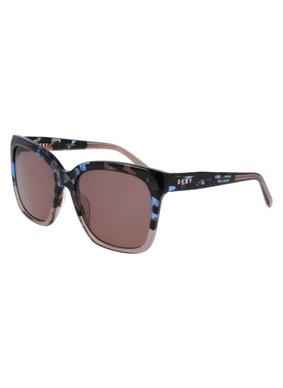 اشتري Full Rim Zyl Square Dkny Sun Dk534S 5618 (270) Crystal Mink/Blue/Bk Tortoise في السعودية