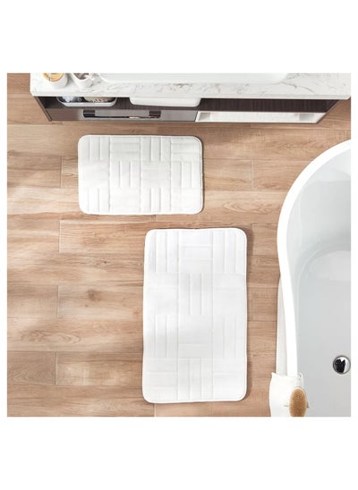 اشتري Stripe Bath Mat - Set of 2 في السعودية