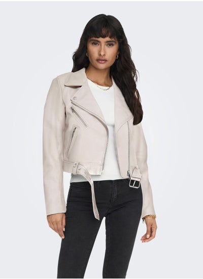 Buy Belted Pocket Detail Jacket in UAE