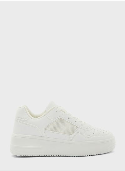 Buy Tonal Mesh Stacked Sneaker in UAE