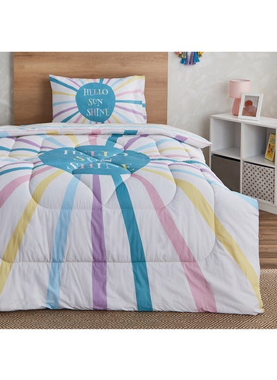 Buy Hermione Hello Sunshine 2-Piece Cotton Twin Comforter Set 220 x 160 cm in UAE