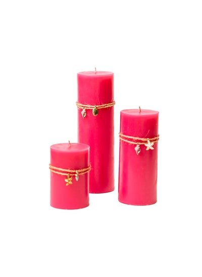 Buy 3 candel Juicy Watermelon Pillars diffrent size in Egypt