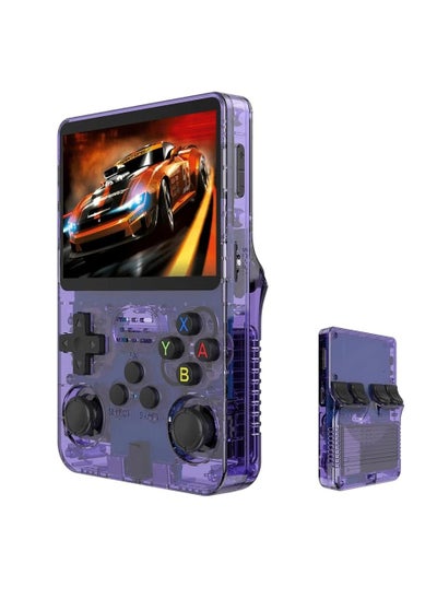 اشتري R36S Retro Handheld Game Console, Pre-installed Emulator 64G TF Card - 15000+ Classic Games, 3.5 Inch IPS Screen Linux Retro Arcade Pocket Console Video Player في السعودية