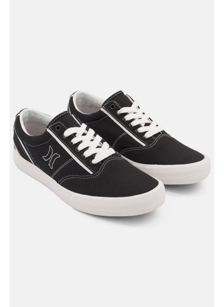 اشتري Women Medium Kayo Canvas Lace Up Casual Shoes, Black/White في السعودية