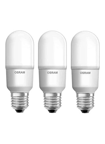 Buy 3-Piece E27 Base 10W 4000k Cool White LED Bulb in UAE