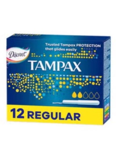 Buy Tampax Regular Tampons 12 per pack in UAE