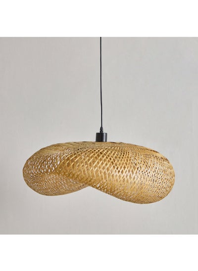 Buy Naturel Bamboo Pendant Ceiling Lamp with Cable 76 x 22 x 56 cm in UAE