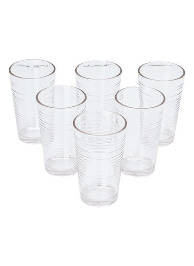 Buy Glass Water Cups Set 6 Pieces in Saudi Arabia