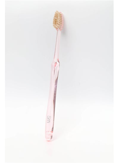 Buy Classic Smart Miswak Brush for Adults Classic transparent shape, transparent pink color in Saudi Arabia