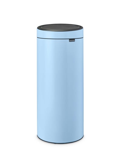 اشتري BRABANTIA Steel Touch Bin New  30L with Plastic Inner Bucket - Dreamy Blue في الامارات