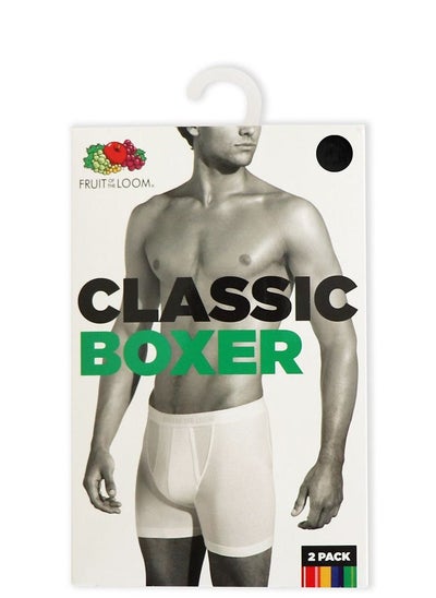 اشتري Mens Classis Boxer 2pc White في الامارات