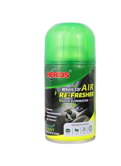 Buy Herios Car Cleaner and Odor Eliminator with Long Lasting New Car Scent 250ML, Removes Embedded Odors for Up to 30 Days in UAE