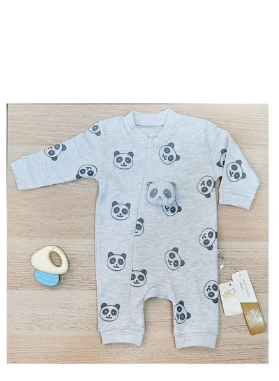 Buy Summer Newborn panda Jumpsuit (box) (grey) in Egypt