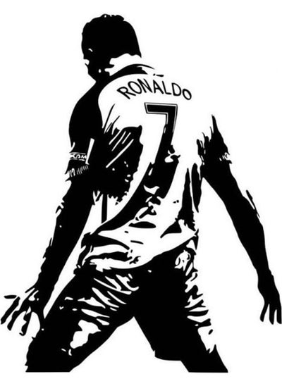 اشتري Football Star Ronaldo Wall Sticker Pvc Waterproof Removable Children Room Living Room Wall Sticker Student Dormitory Sticker Bar Wall Sticker في مصر