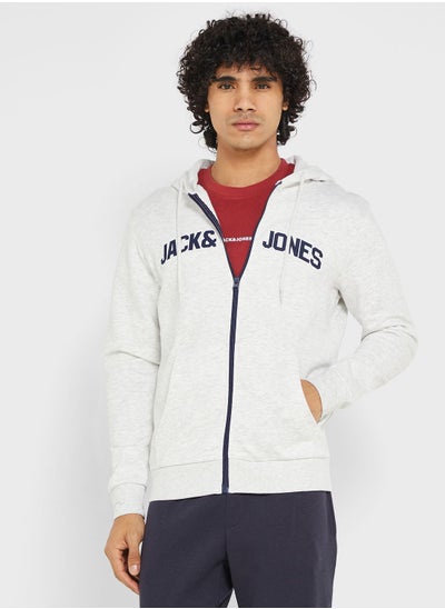 Buy Logo Zip Through Hoodie in Saudi Arabia