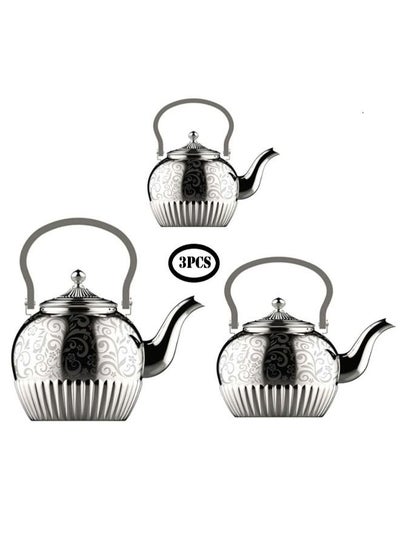 Buy Silver chrome kettle set in Saudi Arabia