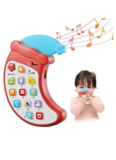 Buy Baby Cell Phone Toy with Removable Teether Case, Teething Phone Toy for Infant Interactive Electronic Learning Toy with Music Lights Birthday Gift for Kids Age 3Y+ in Saudi Arabia