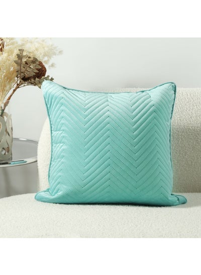 Buy Pearl Velvet Cushion Blue 45X45CM WL1681-2-BE in UAE