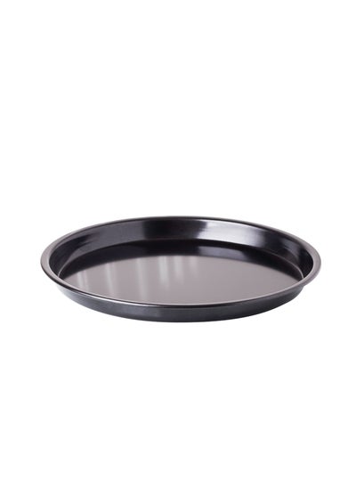 Buy Pizza tray Teflon round flat oven size 24 cm in Saudi Arabia