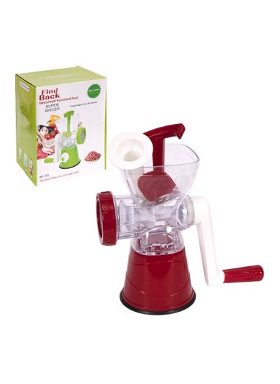 Buy Red quick manual meat mincer in Saudi Arabia