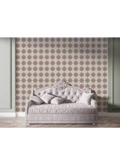 اشتري Shape Pattern Background Fabric Wallpaper Covers An Area ​​Up To 4.2Mx3M With Adhesive And Smoothing Tool في مصر