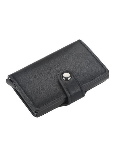 Buy Stylish Automatic Popup Card Holder Black in UAE