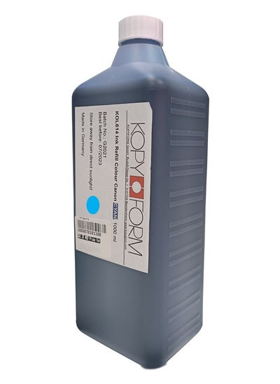 Buy Edible inks Kopy form 1000 ml Cyan for Canon in UAE