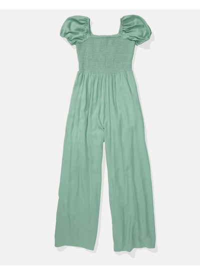 اشتري AE Smocked Puff Sleeve Jumpsuit في الامارات