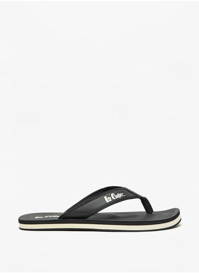 Buy Men's Logo Print Flip Flops in Saudi Arabia