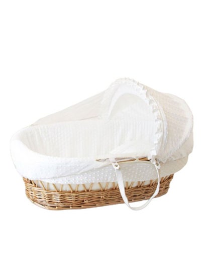 Buy Baby Birth Cradle Moses Basket Bamboo with Mosquito Net in Saudi Arabia