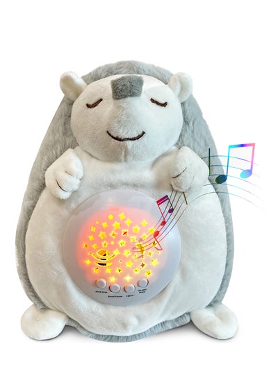 Buy Baby Sleep Aid, 5 Soothing White Noise Sounds, Soothing Music, Gentle Lights, Mini Travel Sleep Aid , Suitable for Baby & Toddler Sleep Aid Gift (Grey) in UAE