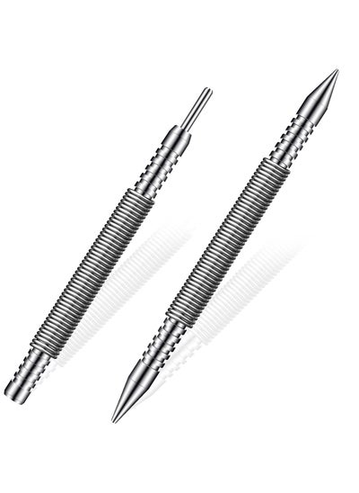 اشتري SYOSI 2 Pcs Dual Head Nail Setter and Hinge Pin Punch, 1/32 inches & 1/16 inches AngleKai Hammerless Dual Head Nail Punch 3500 PSI Striking Force Door Hinge Pin Removal Tool في السعودية