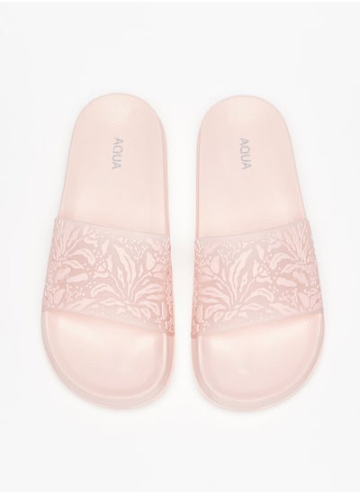 Buy Women's Printed Slip-On Slides in Saudi Arabia