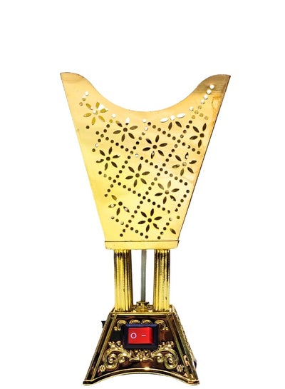Buy electric incense burner for bakhoor, Metal Incense Burner Enhance Your Space with Aromatherapy Elegance (Gold) in Egypt