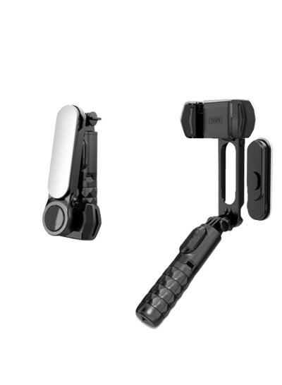 Buy Mobile Phone Three-axis Stabilizer Handheld Gimbal With Fill Light Anti-shake Single-axis Selfie Stick in UAE