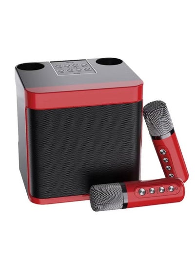 اشتري Portable Karaoke Machine Bluetooth Pa Speaker System With 2 Uhf Wireless Microphones, Supports Tf/Usb, Aux Input في السعودية