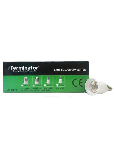 Buy Terminator Brand Bulb Holders Converter E14-E27 in UAE