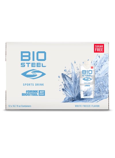 Buy BioSteelSports Drink Sugar-Free with Essential Electrolytes White Freeze 500ml 12-Pack in UAE