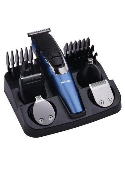 Buy 9 in 1 Rechargeable Hair Clipper Set with Fine Blade, Hair Trimmer, Nose Trimmer, Shaver, Micro Trimmer & Cordless Function SHC-1042N in UAE