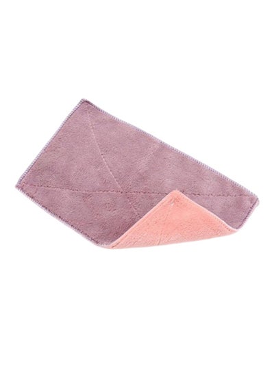 Buy Superfine Fiber Strong Dual Color Hand Towel Purple/Pink in Saudi Arabia