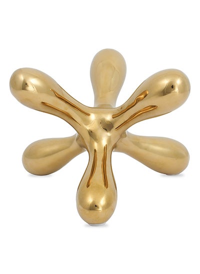 اشتري Wabby Decor Accent, Gold - 26.5x17 cm في الامارات