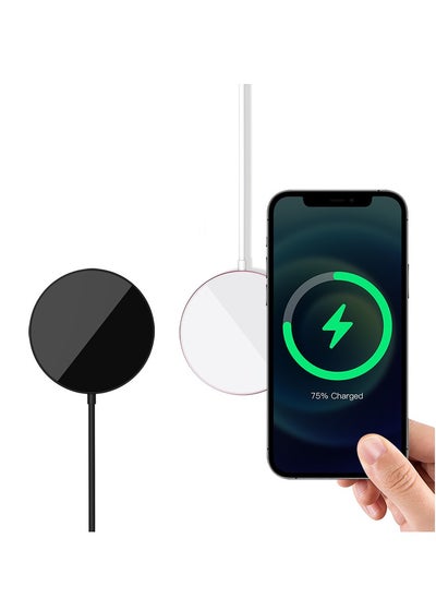 اشتري INET Magnetic Magsafe Wireless Charger 15W - Black في الامارات