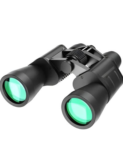 Buy Binoculars with Optical Zoom Lens 30X Powerful Magnification with 50MM Large Caliber, Compact High Resolution Binoculars for Camping, Hiking, Bird Watching and Outdoor Exploring in UAE