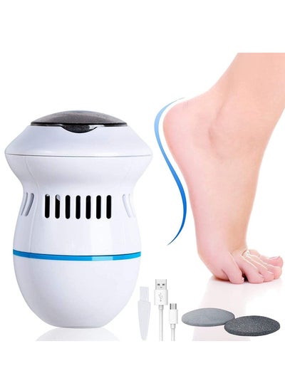 Buy Electric Foot Grinder Vacuum Callus Remover Rechargeable Foot Pedicure Tool Foot File Cleaner for Health Hard Cracked Skin in UAE