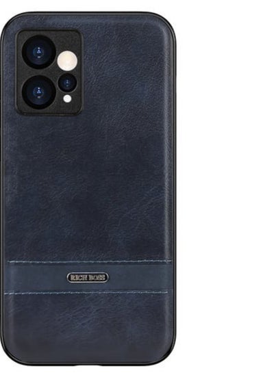 اشتري Rich Boss Leather Back Cover For Xiaomi Redmi Note 12 4G (Blue) في مصر