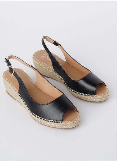 اشتري JOVE Women's Casual Espadrilles BLACK في السعودية