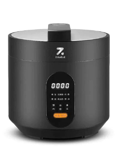 Buy EP301 Multifunctional Electric Pressure Cooker 3L Timer Digital Display With 10 Preset Cooking Automatic Shut-Off Black in UAE