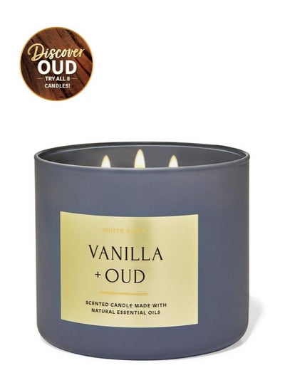 Buy Vanilla and Oud 3-Wick Candle in UAE