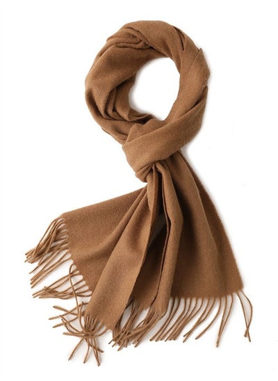 اشتري Solid Color Soft And Comfortable Wool Scarf في الامارات